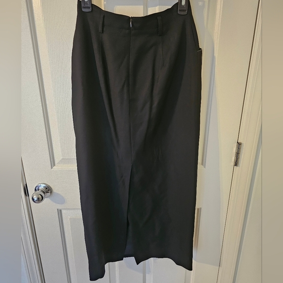 Lauren Ralph Lauren Womens Black 100% Wool Maxi Career Skirt Size 8 USA - Picture 3 of 3